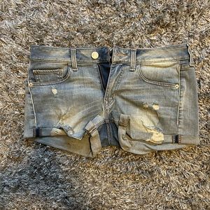Express Distressed Denim Shorts